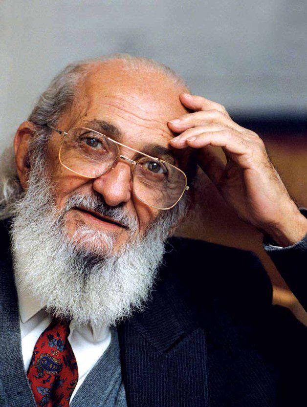 Retrato de Paulo Freire y portada de Pedagogía del oprimido